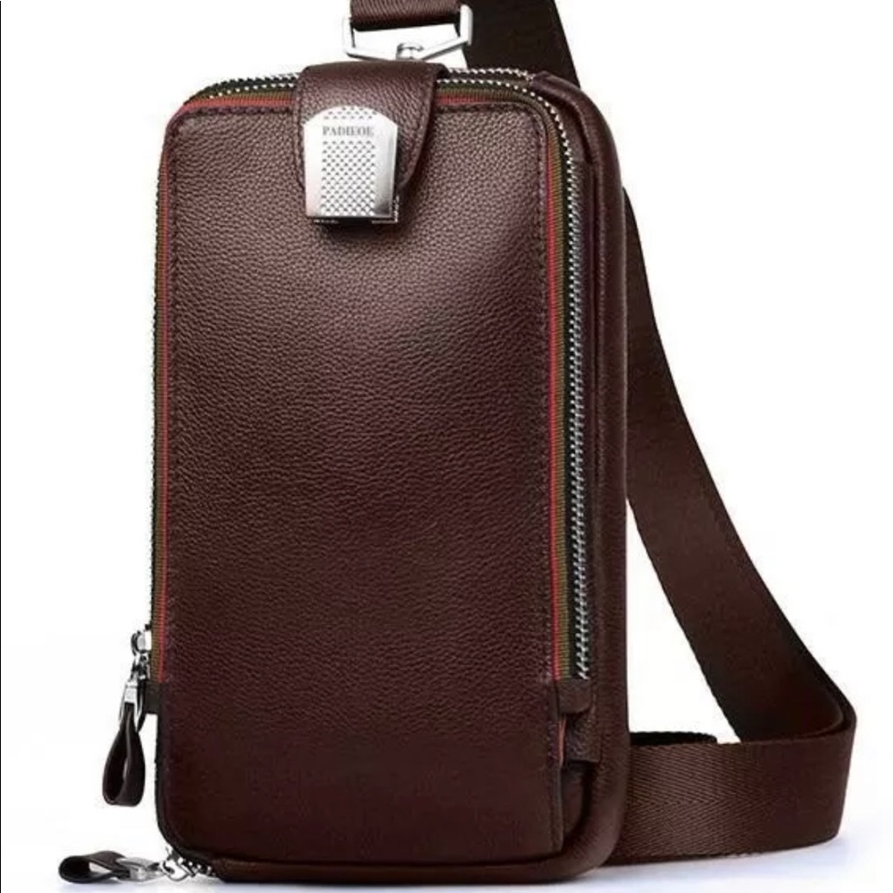 NEW Adjustable Crossbody Bag 100% Genuine Leather